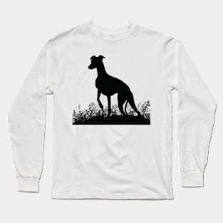 Whippet silhouette Long Sleeve T-Shirt